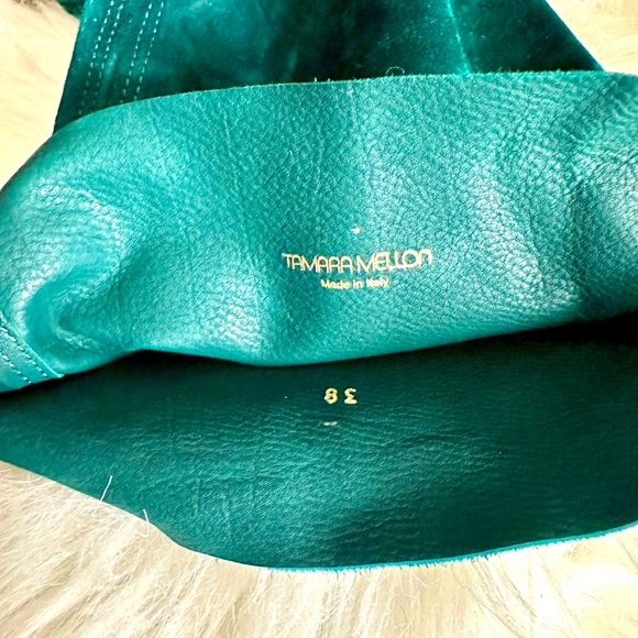 Tamara Mellon Suede New View Bohemian Green Boots - Picture 5 of 5